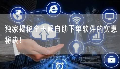 独家揭秘全天候自助下单软件的实惠秘诀！