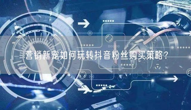 营销新宠如何玩转抖音粉丝购买策略？